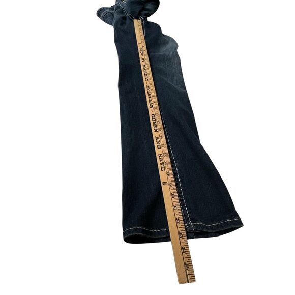 Grace In LA Womens Embroidered Jeans Size 14 Gold Detail Studs Straight - Picture 14 of 16